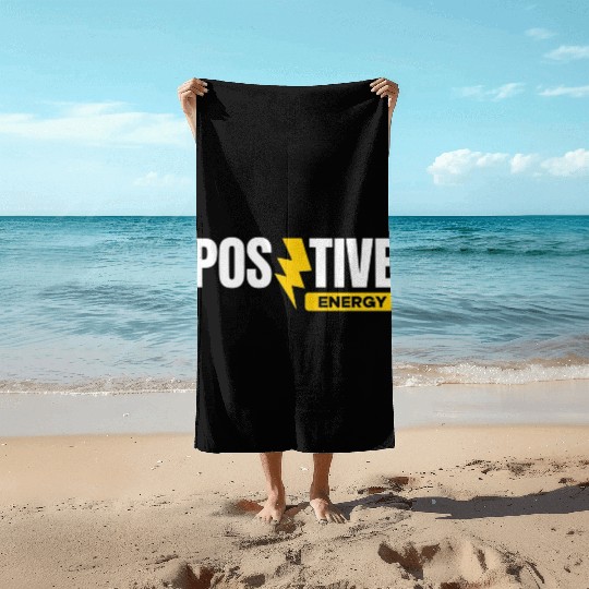 Positive Energy Lightning Bolt Beach Towels