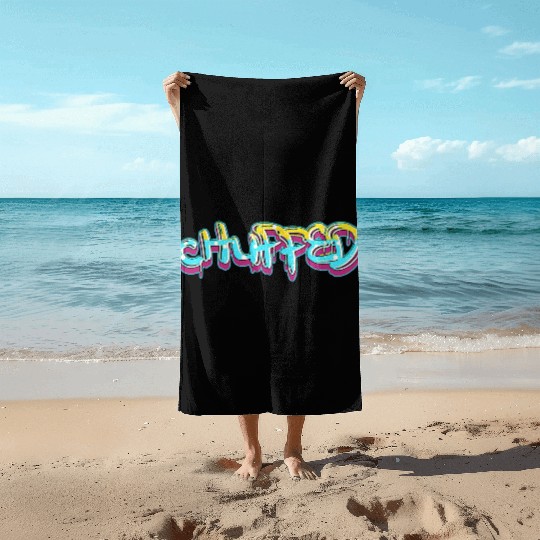 CHUPPED  finish in light blue Beach Towels
