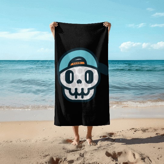 Adikt.Golf Skull Beach Towels