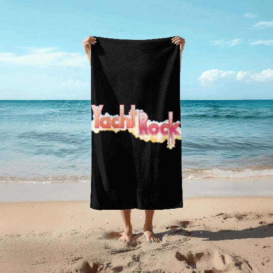 Yacht Rock Party Boat Drinking Beach Towels Vintage 70s