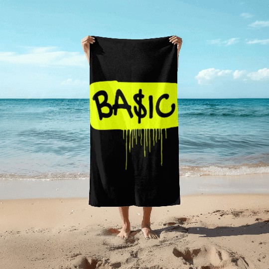 Bold BASIC Beach Towels Streetwear Essentials