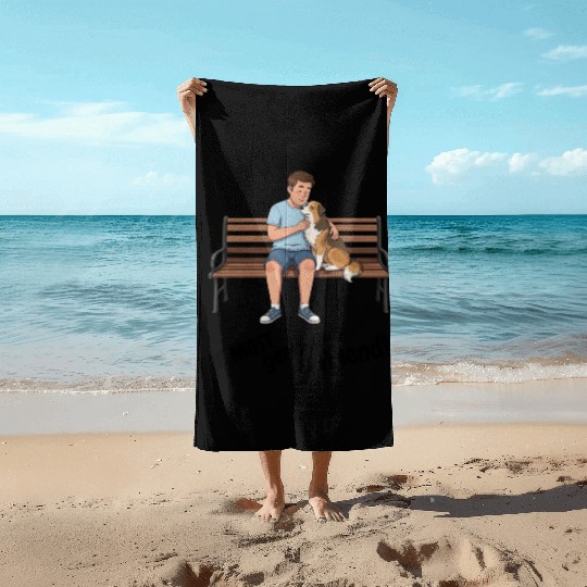 Cute Dog Lovers Wear Beach Towels