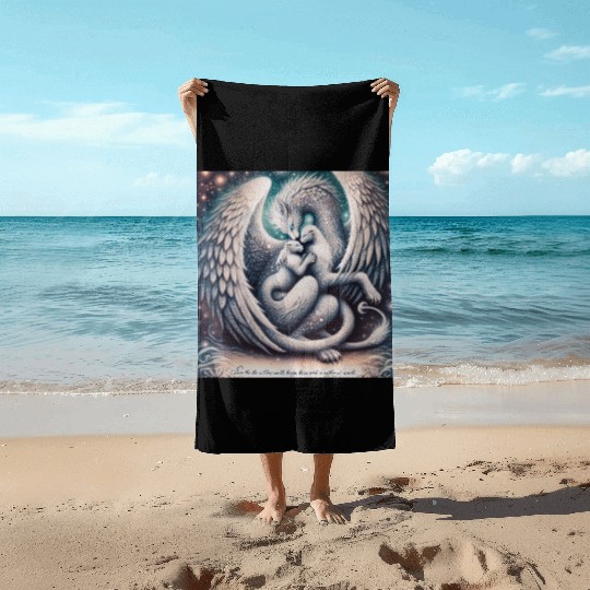 “Mother Beast + Cub” - Happy Mother's Day Beach Towels