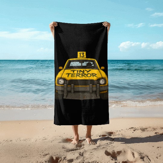 Compact Demolition Derby Design Wreck Event Racing Beach Towels