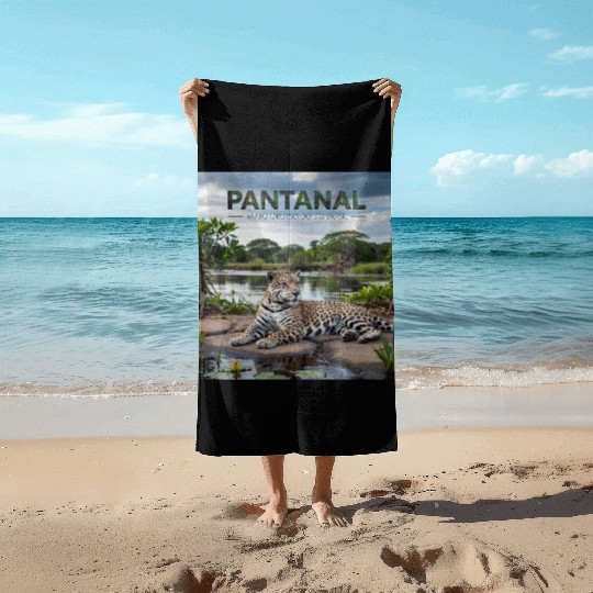Pantanal Jaguar – Wild Beauty of Brazil Beach Towels