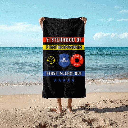 First Responder Pickleball Beach Towels