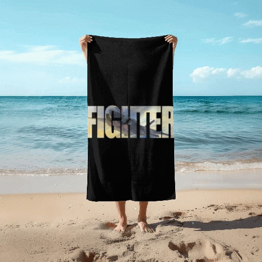 Fighter F-35 Lightning II Beach Towels