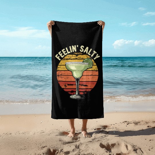 Feelin Salty Margarita-Beach Towels Cinco Mayo