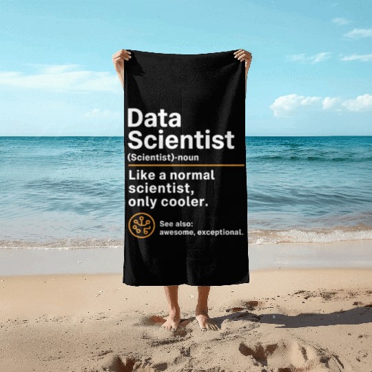 Computer Geek Data Scientist Beach Towels