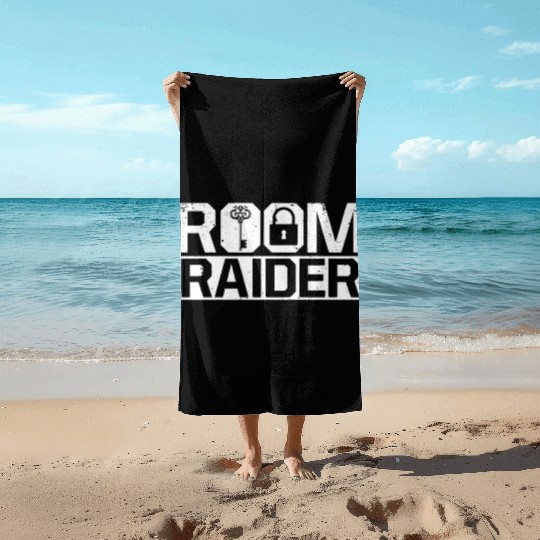 Escape Room Room Raider Beach Towels