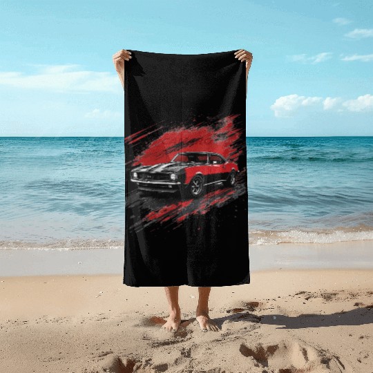 Camaro Beach Towels