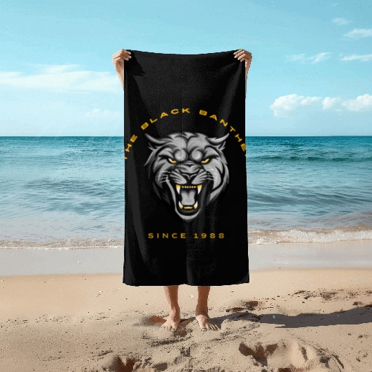 Fierce Black Panther Beach Towels – Bold,Wild & Stylish