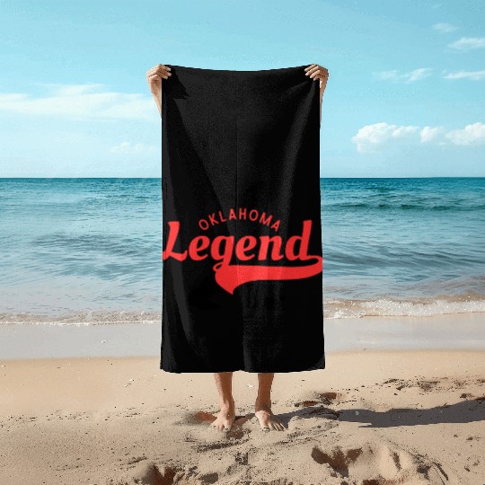 Oklahoma Legend Beach Towels