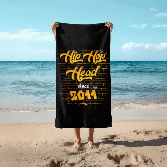 Hip-Hop Head Since 2011 - 14 Years of Street Flow Beach Towels
