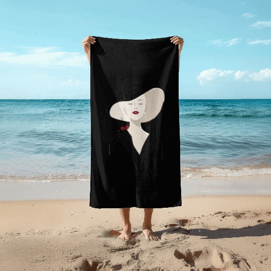 Cherry Wine Elegance Beach Towels