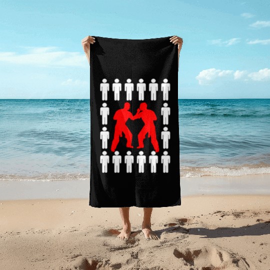 Krav Maga Israel Martial Arts Beach Towels