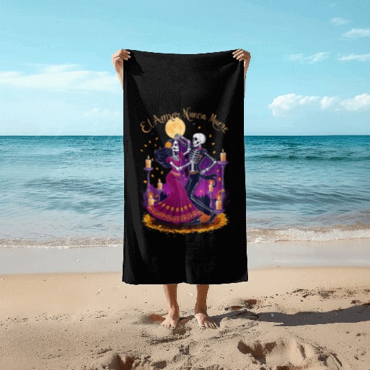 Day of the Dead Beach Towels