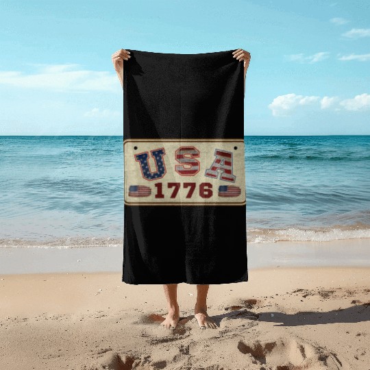 USA 1776 VINTAGE Beach Towels