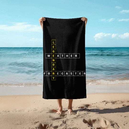 Storm Chaser Weather Forecaster Beach Towels
