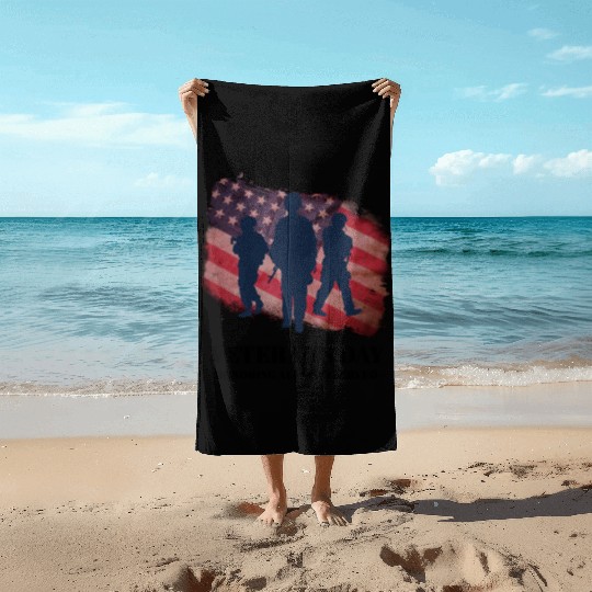 Memorial Day Patriotic Beach Towels