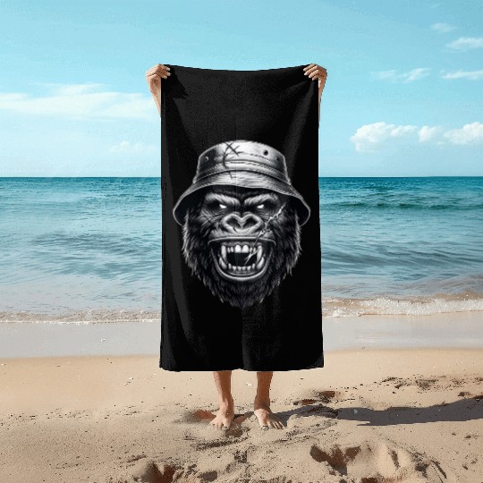 Savage Gorilla – Streetwear Beast Art Beach Towels