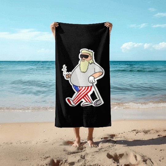 Texas Tailgaters with BBQ and Sports Beach Towels