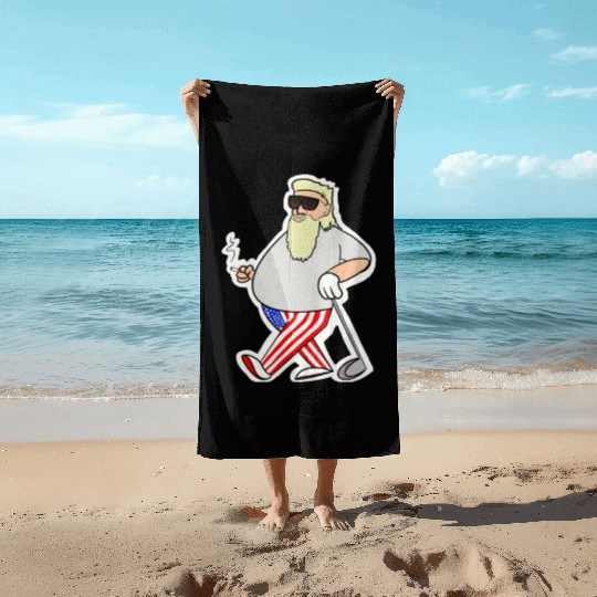 Texas Tailgaters with BBQ and Sports Beach Towels