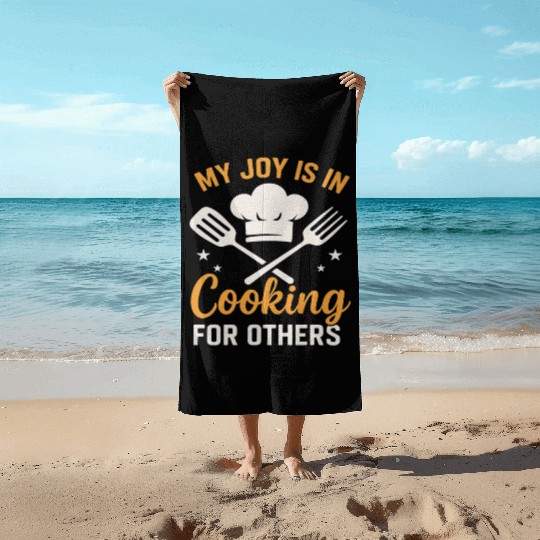 Cooking For Others – Heartwarming Design for Chef Beach Towels
