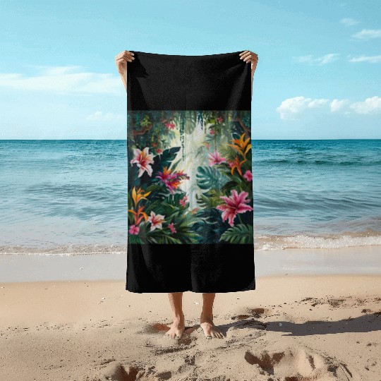 Wild flowers Beach Towels