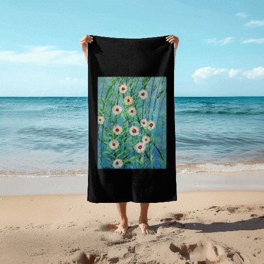 Wild flowers two Beach Towels