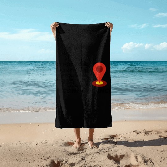 Field Reconnaissance GIS Surveyor Mapping Humor Beach Towels