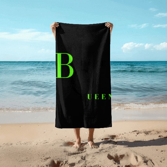 Bougie Queen Lime&Black Beach Towels