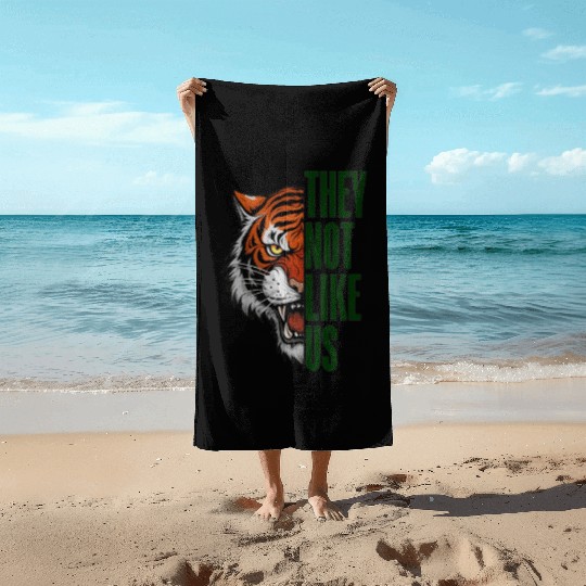 They Not Like Us – Tiger Graphic Beach Towels