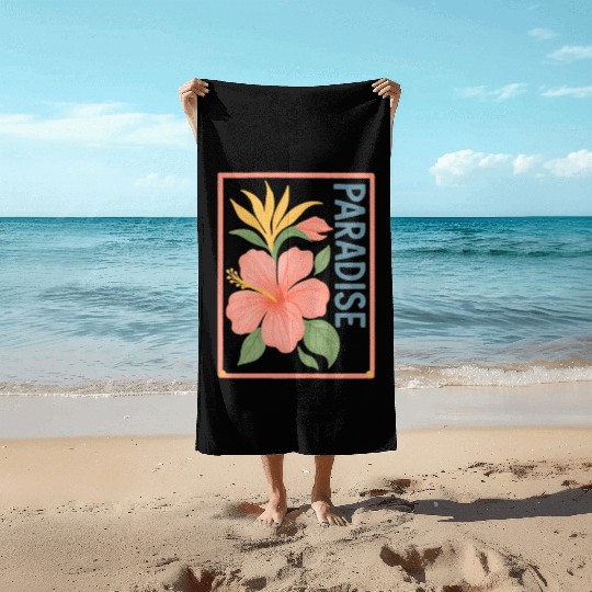 Pink Flower Paradise – Nature Aesthetic Beach Towels