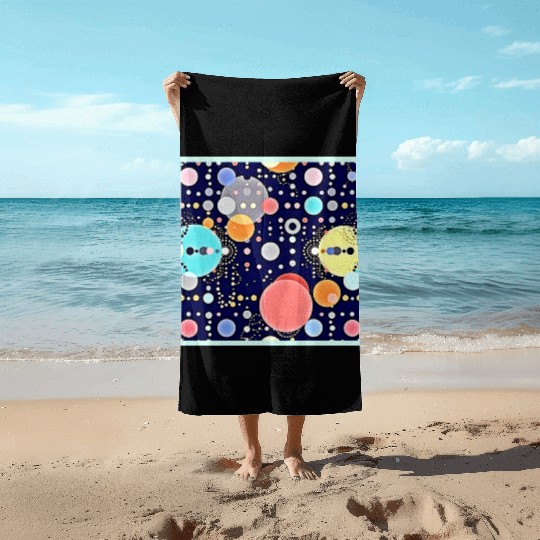 Joyful Bubble Universe Vision Beach Towels
