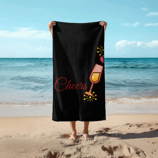 Unisex Beach Towels – Fun Party Vibes for couple