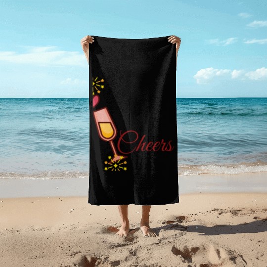 Unisex Beach Towels – Fun Party Vibes Beach Towels for couple