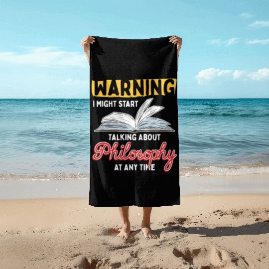 Talking About Philosophy Philosopher Design Beach Towels