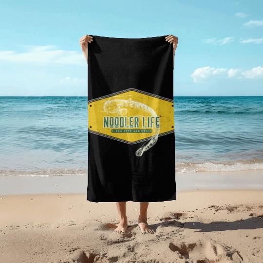 Elbow Deep Proud Noodle Life Beach Towels