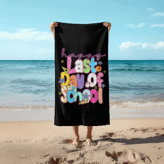Last Day of School Teacher Summer Beach Towels