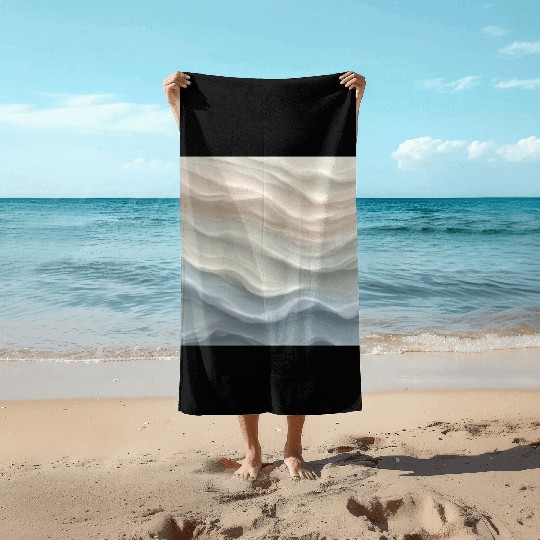Take a Deep Breath – Calm Abstract Beach Towels