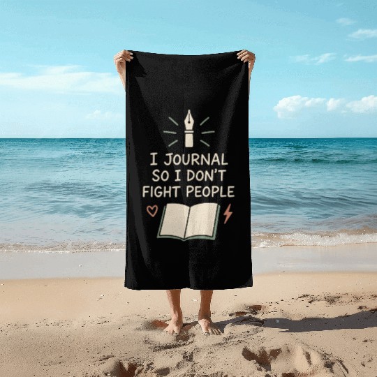 Journaling Aesthetic Creative Planner Life Writing Beach Towels