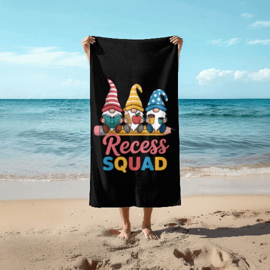 Recess Squad Teacher Para Playground Student Beach Towels