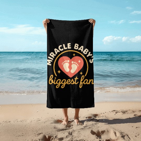 NICU Sibling Preemie Big Brother Big Sister Beach Towels