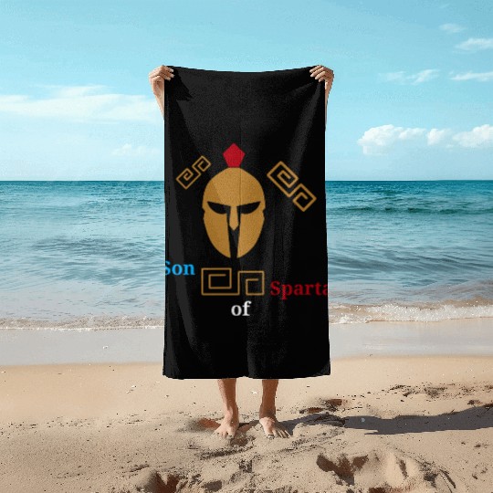 Son Of Sparta Beach Towels
