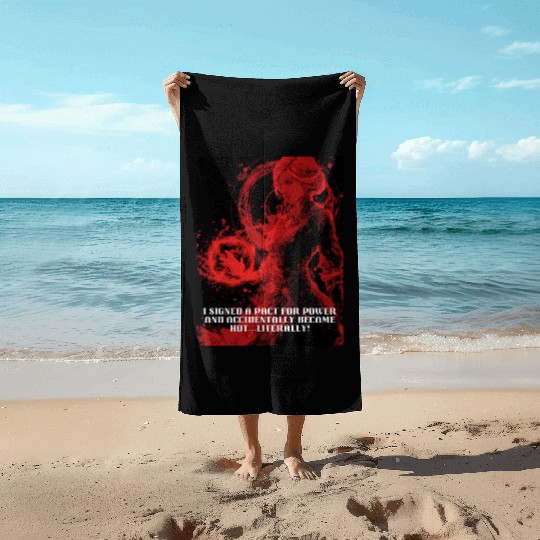 Female Warlock Beach Towels