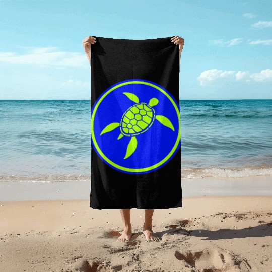 Water Turtle Shell Pattern Cool Lover Fun Swimming Beach Towels