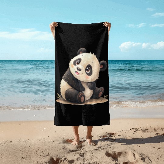 Bamboo Bliss Panda Beach Towels