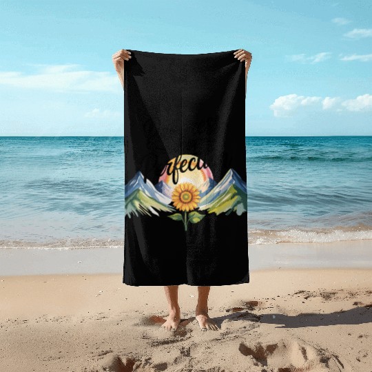 Motivational Growth Mindset Quote Beach Towels