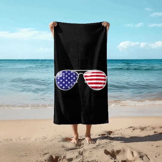Will Trade Brother For Fireworks Kids 4th Of July Beach Towels